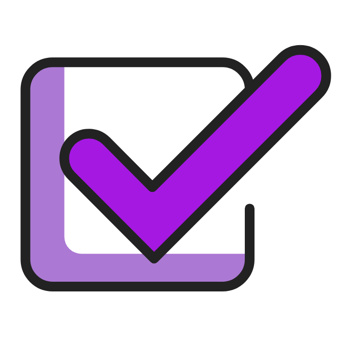 validation sombre violet