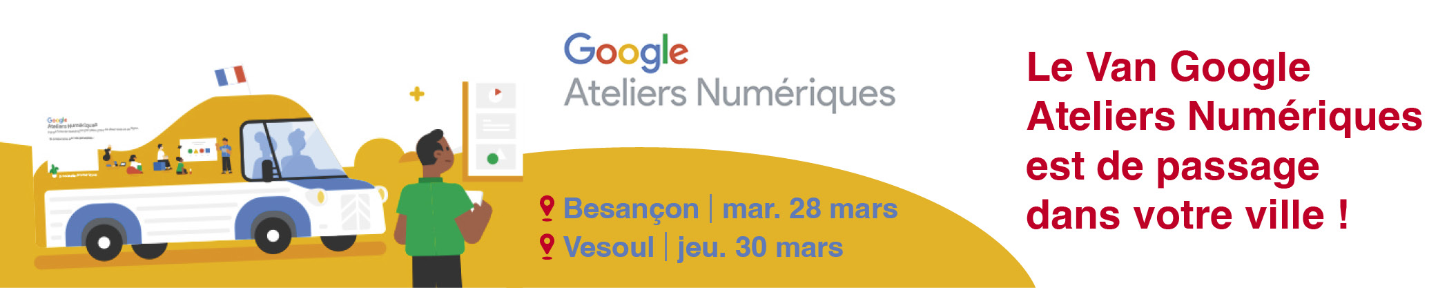 Van Google Ateliers numériques Besançon et Vesoul