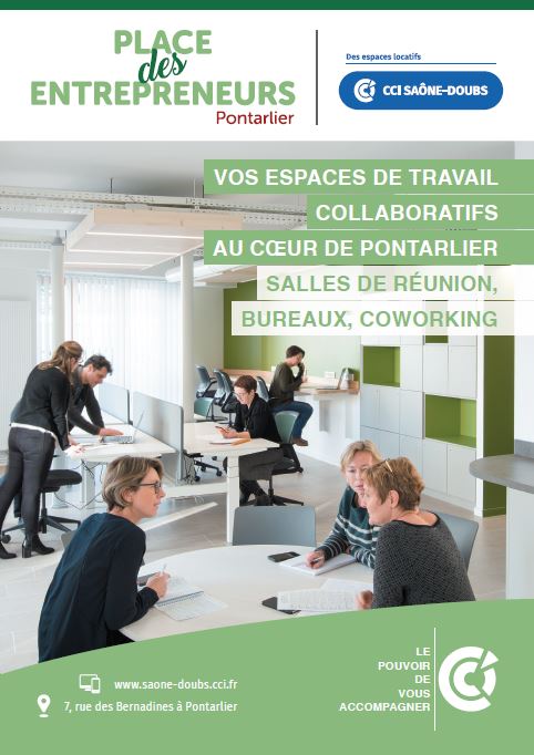 Plaquette d'information place des Entrepreneurs Pontarlier