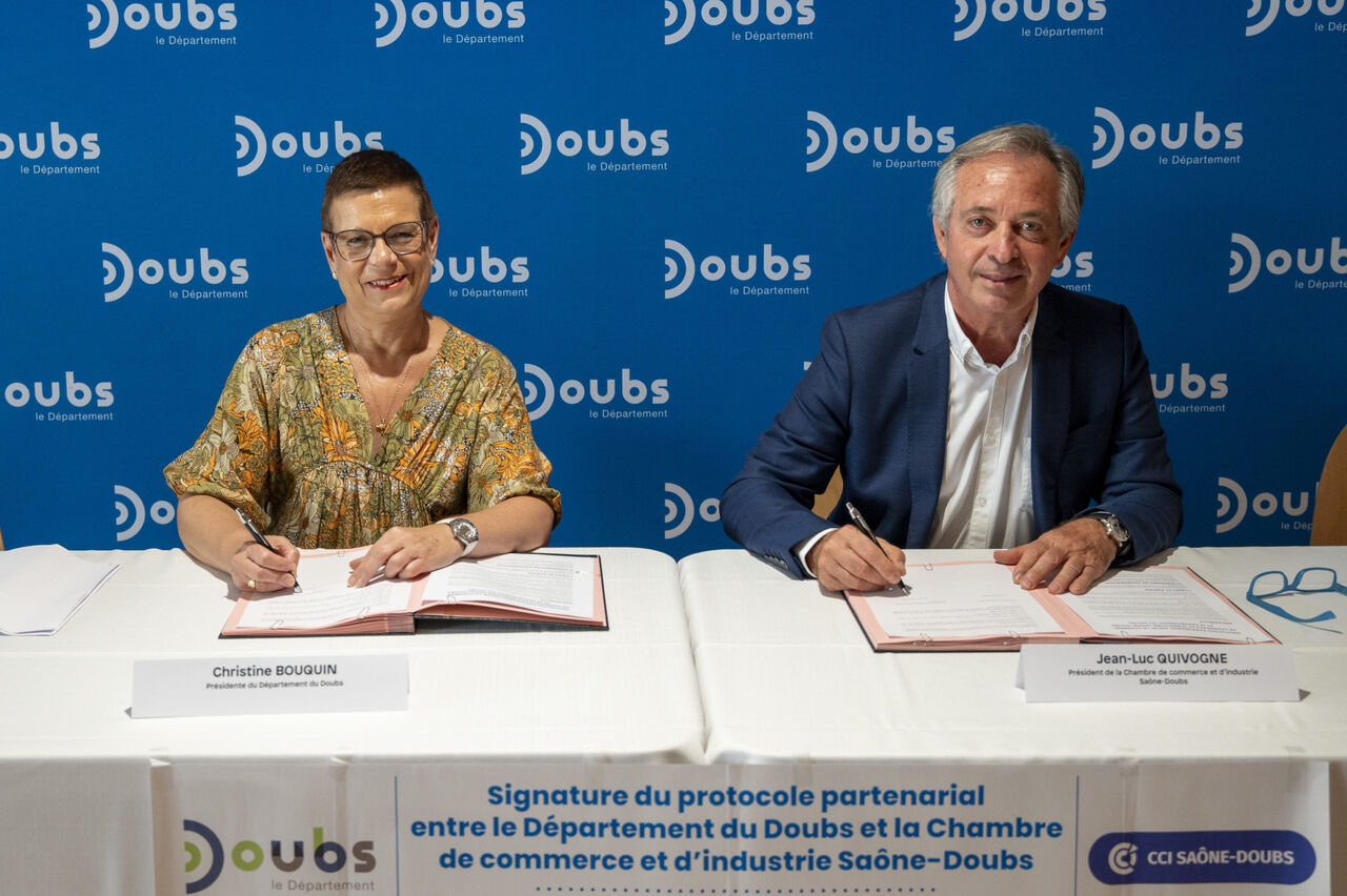Signature partenariat Doubs - CCI Saône-Doubs - CB/JLQ