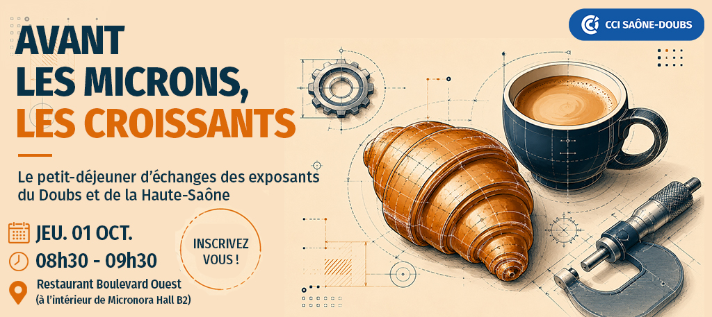 Petit-déjeuner d'échanges entre exposants à Micronora