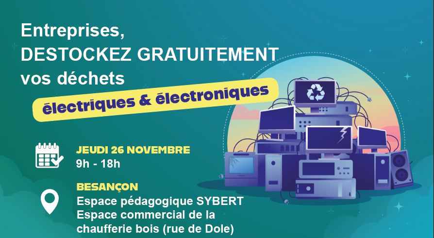 Entreprises déstockez gratuitement vos déchets électriques et électroniques