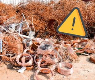 Attention - vol de câbles | Alerte sécurité Entreprises