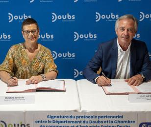 Signature d'un partenariat Doubs - CCI