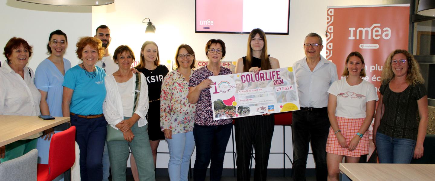 Color Life 2024 : remise chèque pour la Ligue contre le cancer