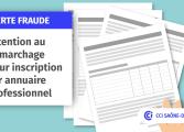 Fraude démarchage annuaire