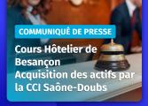 Cours Hôtelier de Besançon - Acquisition des actifs par la CCI Saône-Doubs